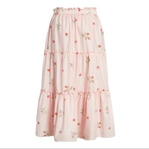 Pink Rosewater Strawberry Skirt